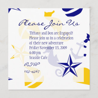 Nautical Scatter Invitation