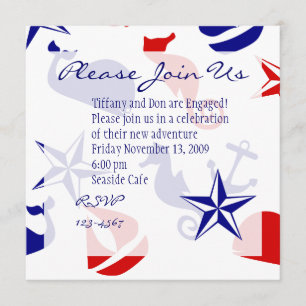 Nautical Scatter Invitation