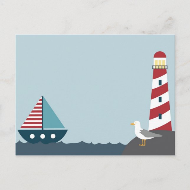 Nautical scene postcard (Front)