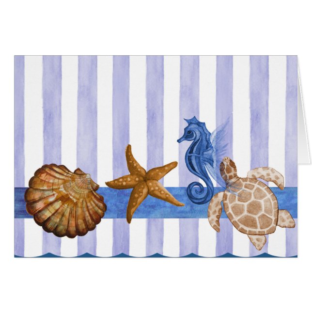 Nautical Sea Creatures (Front Horizontal)