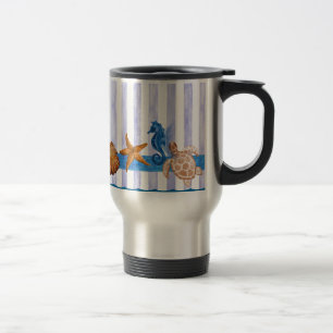 Nautical Sea Creatures Travel Mug
