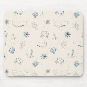 Nautical Sea Mouse Mat