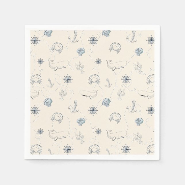 Nautical Sea Napkin (Front)