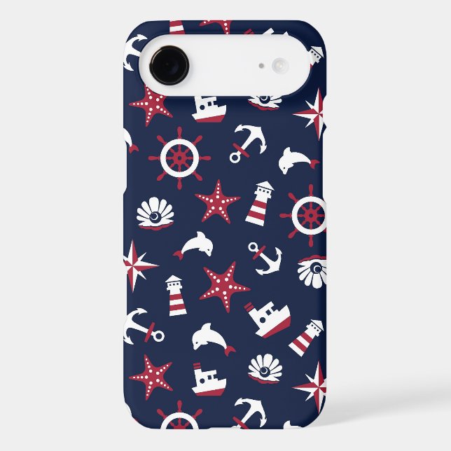 Nautical Sea Pattern Case-Mate iPhone Case (Back)