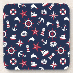 Nautical Sea Pattern Coaster