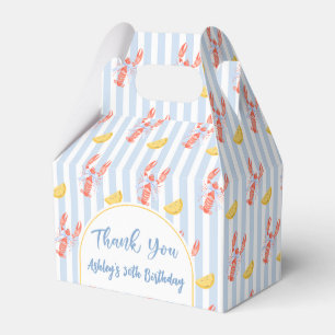 Nautical Seafood Lobster Birthday Favour Boxes