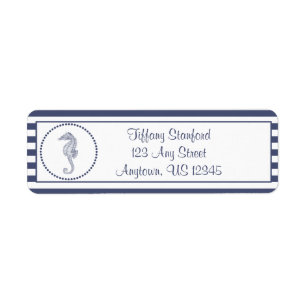 Nautical Seahorse Personalised