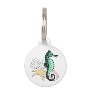 Nautical Seahorse Pet Tag