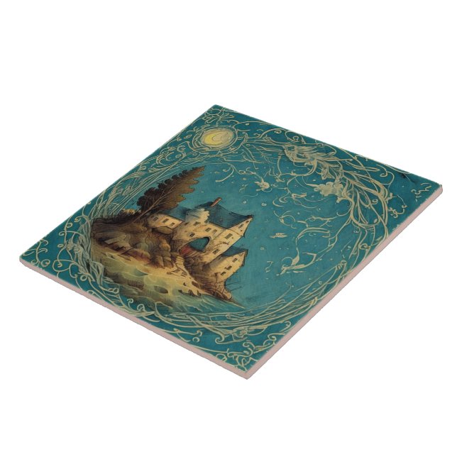 Nautical Seascapes Oil Painting No12 Tile (Side)