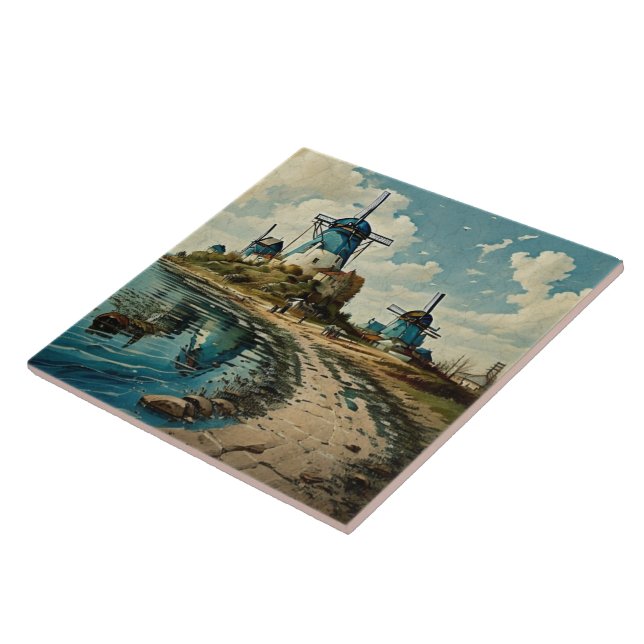 Nautical Seascapes Oil Painting No5 Tile (Side)