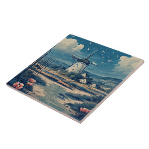 Nautical Seascapes Oil Painting No6 Tile