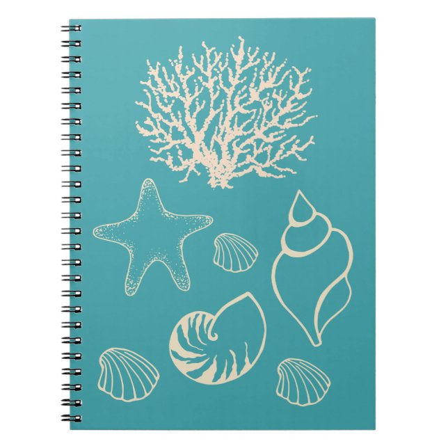 Nautical Seashell Notebook (Front)