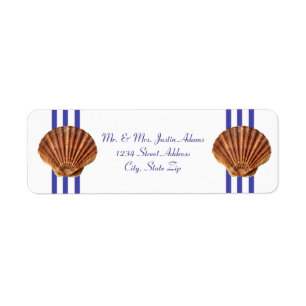 Nautical Seashell - Return Address Labels