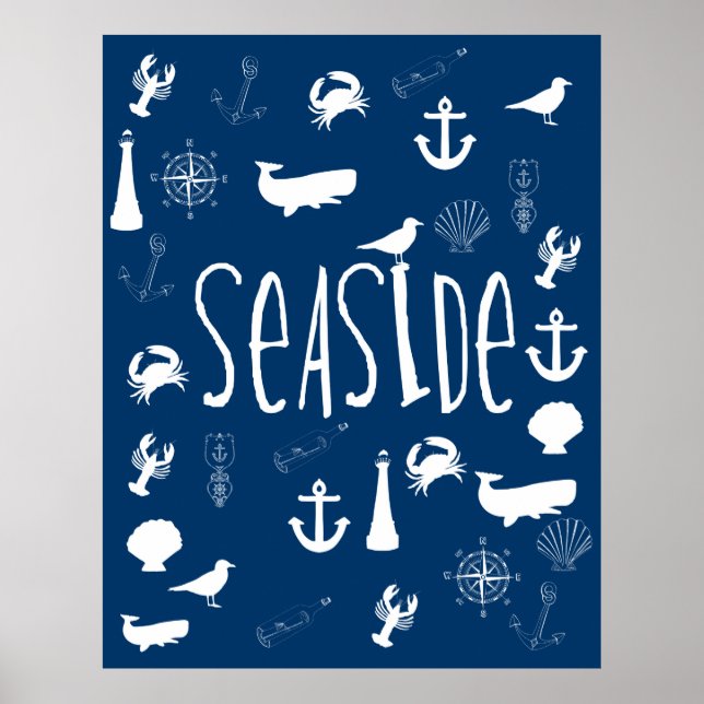 Nautical Seaside Poster (Front)
