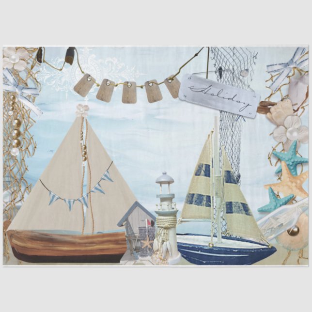 Nautical Series Design 4 Tissue Paper (Front)