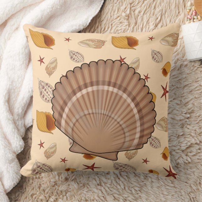 Nautical Shell Cushion (Blanket)