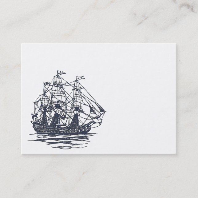 Nautical Ship Business Card (Front)