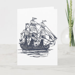 Nautical Ship Card