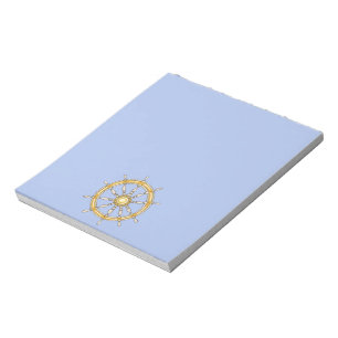 Nautical Ship Wheel 1 Notepad