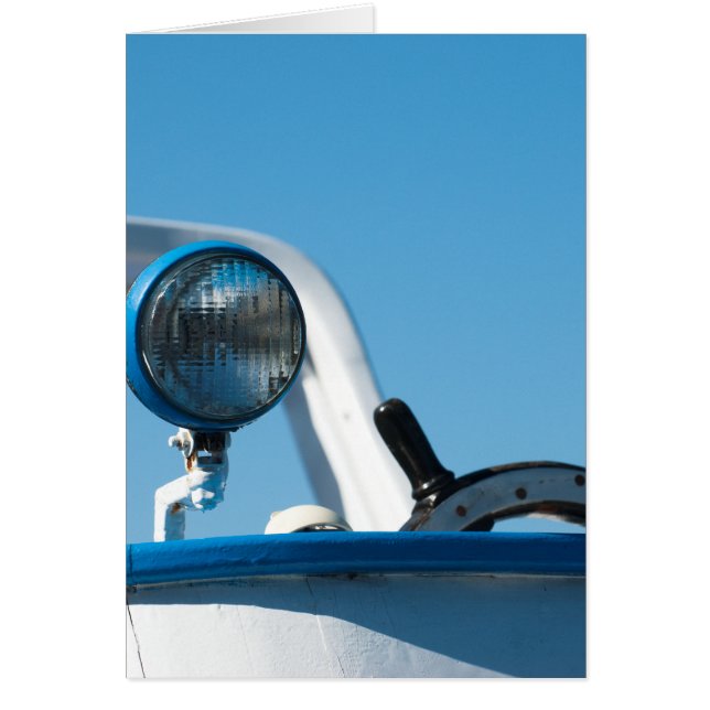 Nautical ship wheel sailboat (Front)