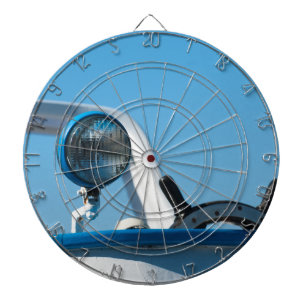 Nautical ship wheel sailboat dartboard