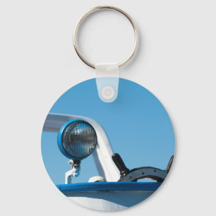 Nautical ship wheel sailboat key ring