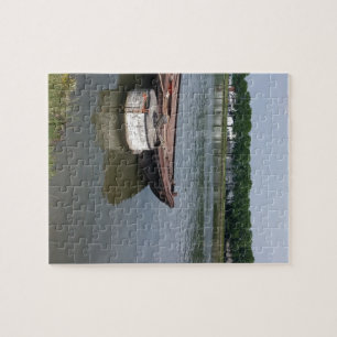 nautical shipping boat buoy, ship rope quay canal jigsaw puzzle