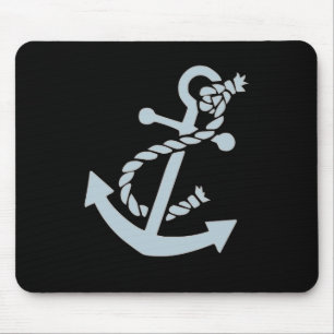 Nautical Ship's Anchor Ocean Mouse Mat