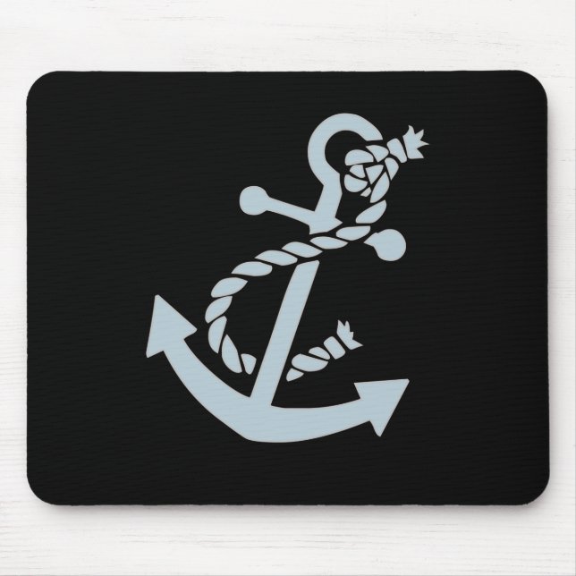 Nautical Ship's Anchor Ocean Mouse Mat (Front)