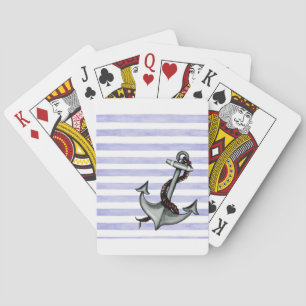 Nautical Ship's Anchor Playing Cards