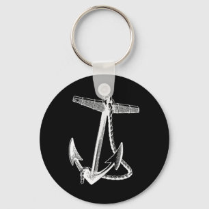 Nautical Ships Anchor Sailing Naval Key Ring