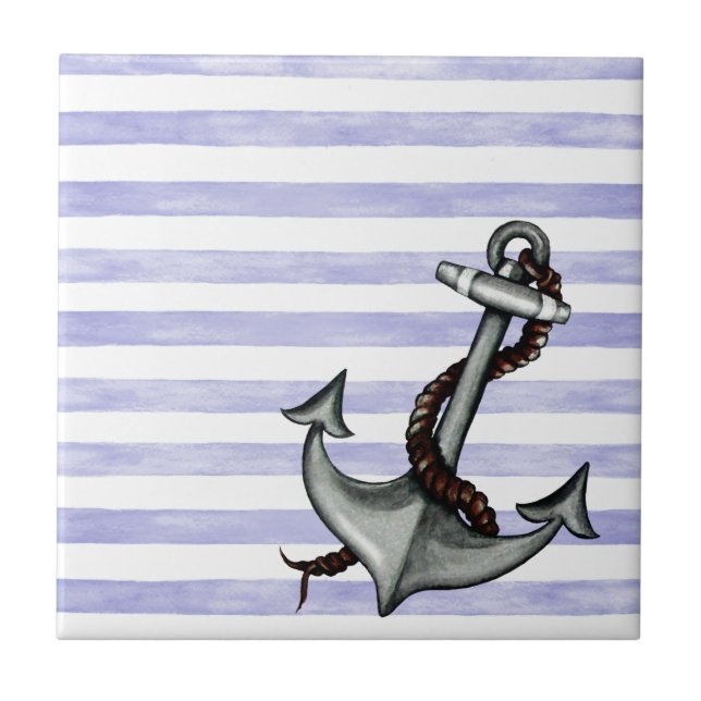 Nautical Ship's Anchor Tile (Front)