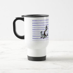 Nautical Ship's Anchor Travel Mug