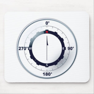 Nautical Ships Compass  Mouse Mat