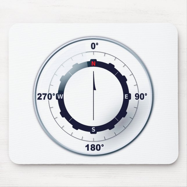 Nautical Ships Compass  Mouse Mat (Front)