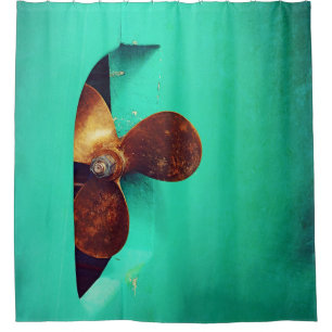 Nautical - Ship's Propeller Shower Curtain