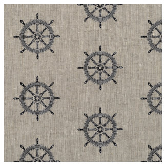 Nautical Ships Wheel | Vintage Fabric