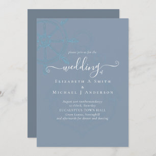 Nautical Ships Wheel Wedding