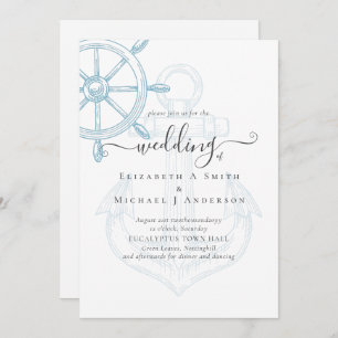 Nautical Ships Wheel Wedding