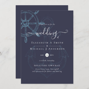 Nautical Ships Wheel Wedding