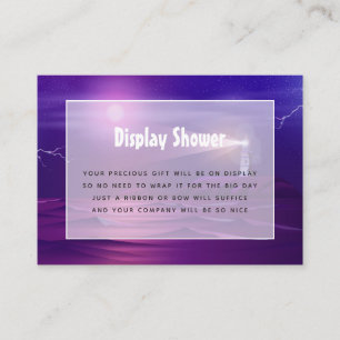 Nautical Shower Display Enclosure Card