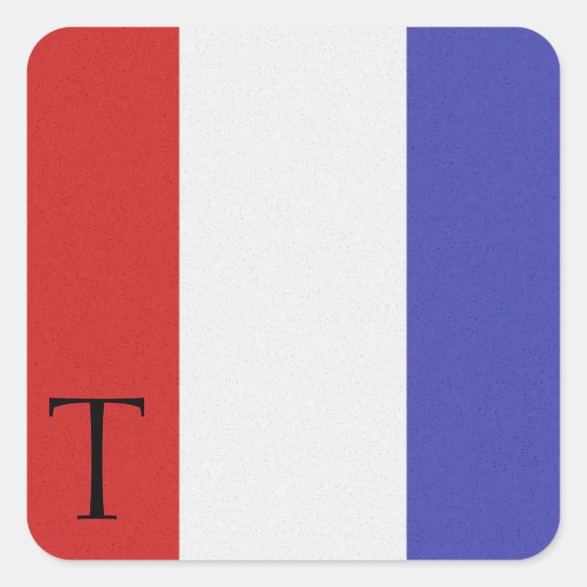 Nautical Signal Flag Alphabet Sticker T (Front)