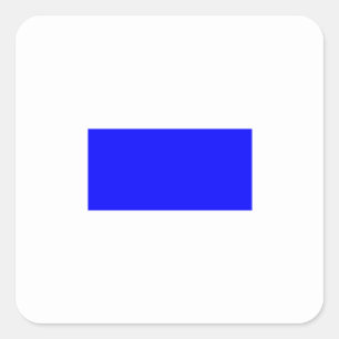 Nautical Signal Flag - Letter S Square Sticker