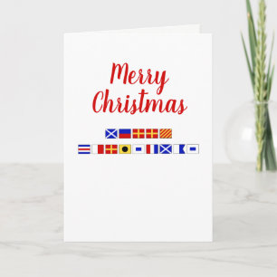 Nautical Signal Flag Merry Christmas Holiday