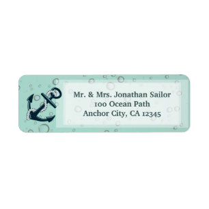 Nautical Sinking Anchor Personalised
