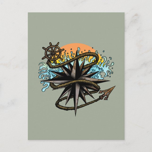 Nautical Splash Postcard (Front)