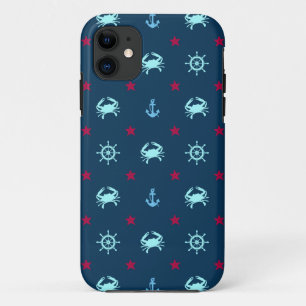 Nautical Star Pattern iPhone 11 Case