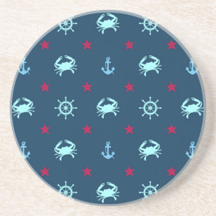 Nautical Star Pattern Coaster