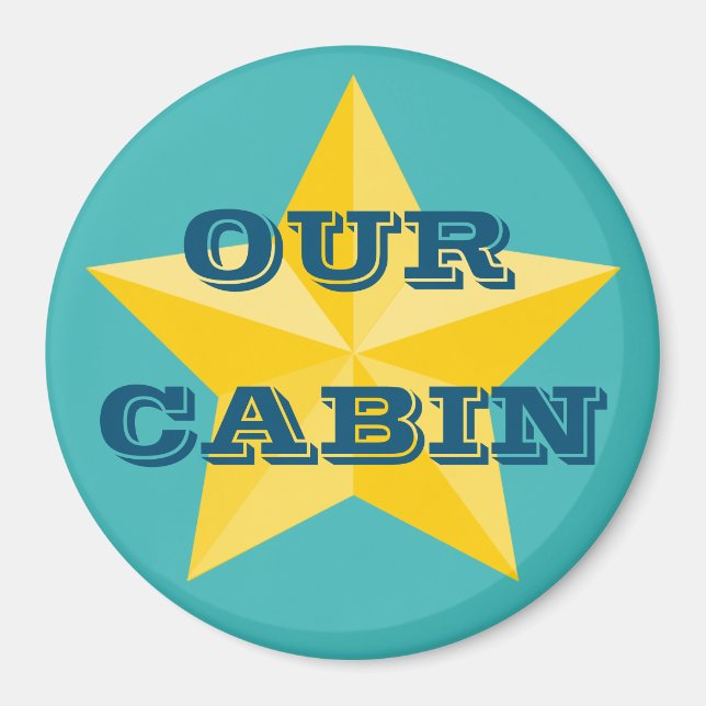 Nautical Star Stateroom Door Marker Magnet (Front)