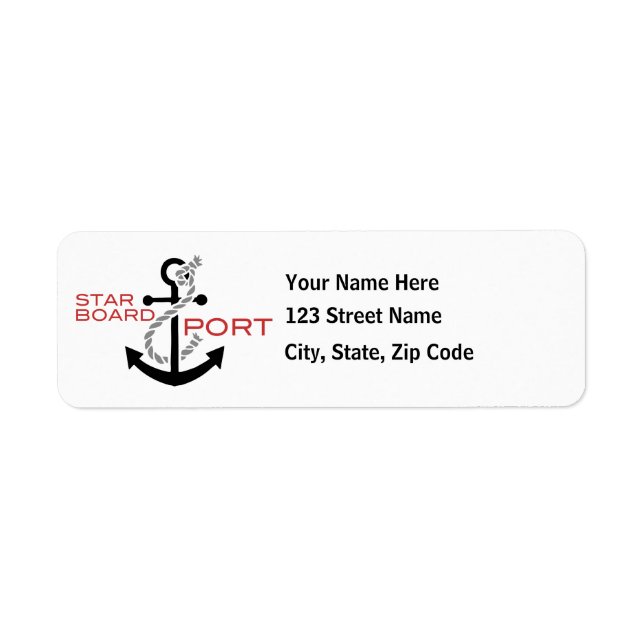 Nautical Starboard Port Anchor (Front)